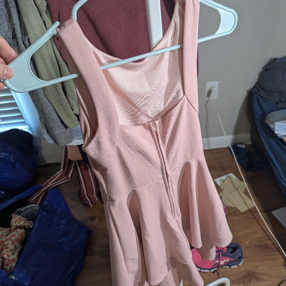 Elegant Pink Sleeveless Dress Size 0 - Picture 7 of 8